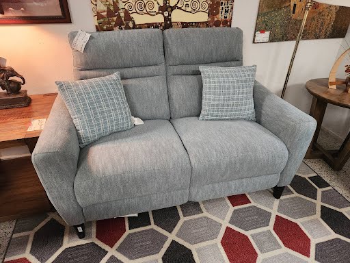 Light Blue Two Seater Love Seat 59"W