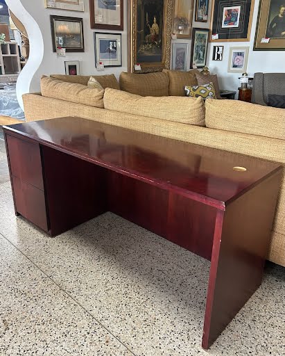 Desk w. 2 File Drawers 72"w