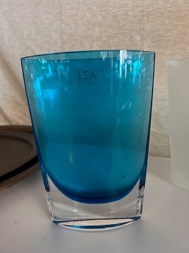 Vase 8 1/2" Blue
