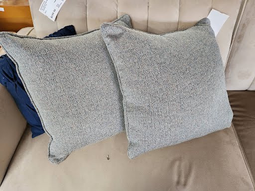 SET OF 2- grey Pillow