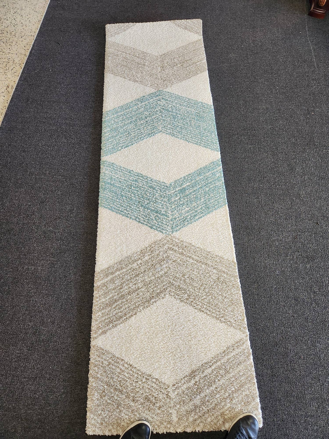 2x7' Ikea Area Rug Blue & Grey