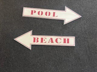 SET OF 2 - Pool and Beach Wall Art