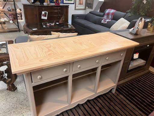 Beige Kitchen Island/Buffet