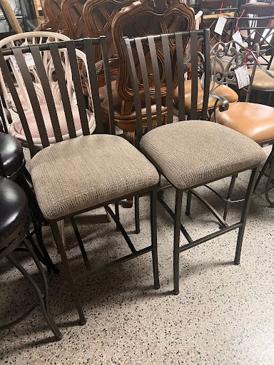 SET OF 2 Armless Bar Stools