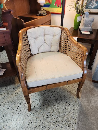 French Regency Faux bamboo Chair
