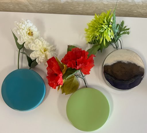 SET OF 3- Wall Hanging Vases, Multi Color