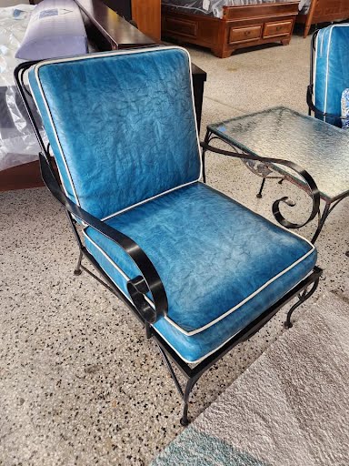 SET OF 2- Iron Patio Outdoor Chair