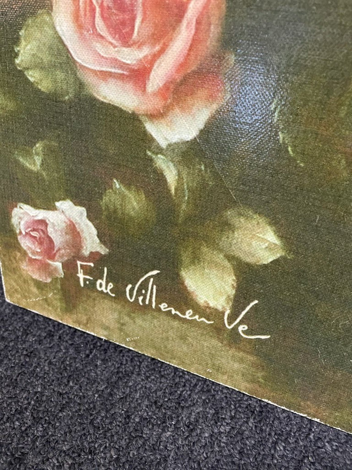 38x51 Floral Signed Canvas