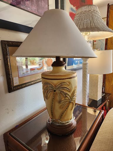 SET OF 2 Palm Table Lamps