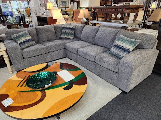 Sectional - Fabric Pewter Left Arm Facing 115x93