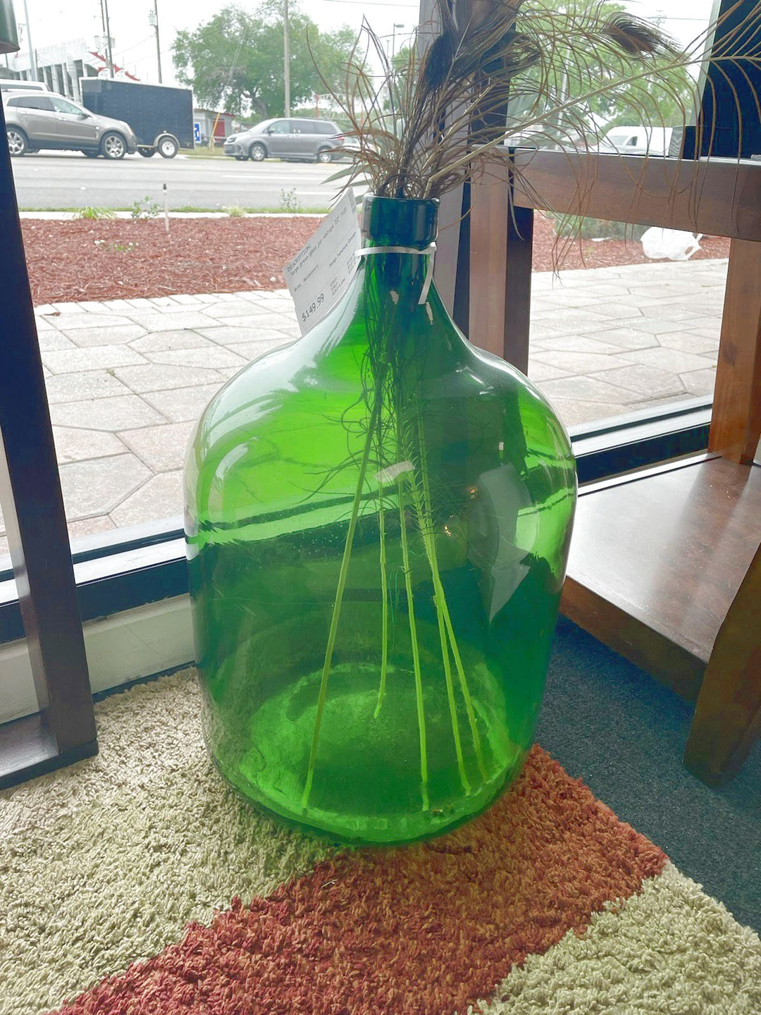 Vintage Green Jug Decor