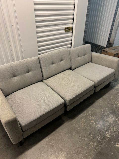 Burrows Modular Grey Sofa