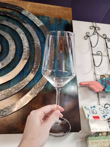 SET OF 3- wine glasses