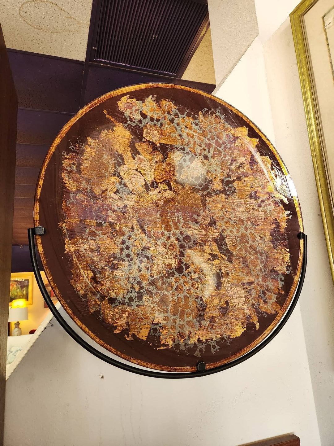 25" ROund Blown Glass PLate