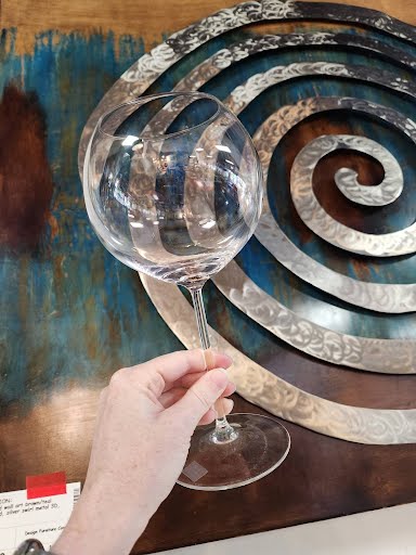 SET OF 2- wine glasses
