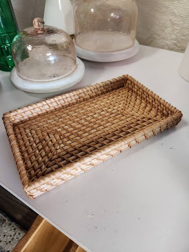 Wicker tray 9x5.5"