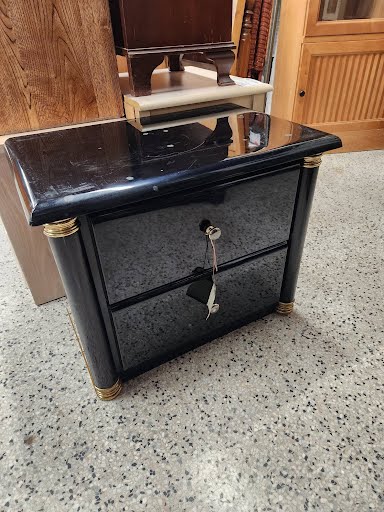 Nightstand Blk Lacquer