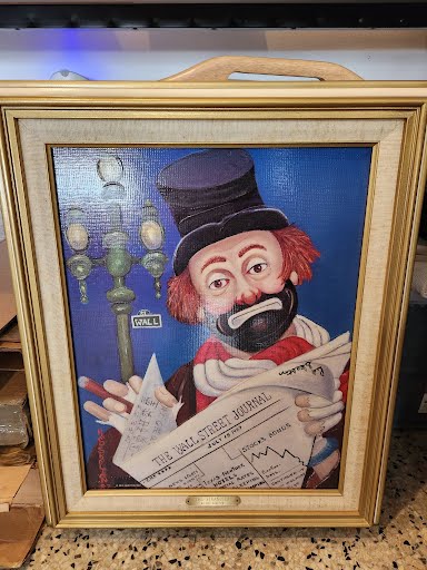 19x23" The Financier by Red Skelton #4626/5000 Wall Art