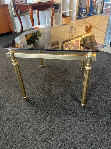 Glass Top End Table