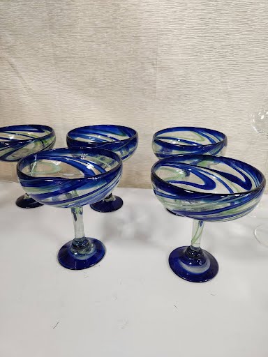 SET OF 5- Margarita glasses