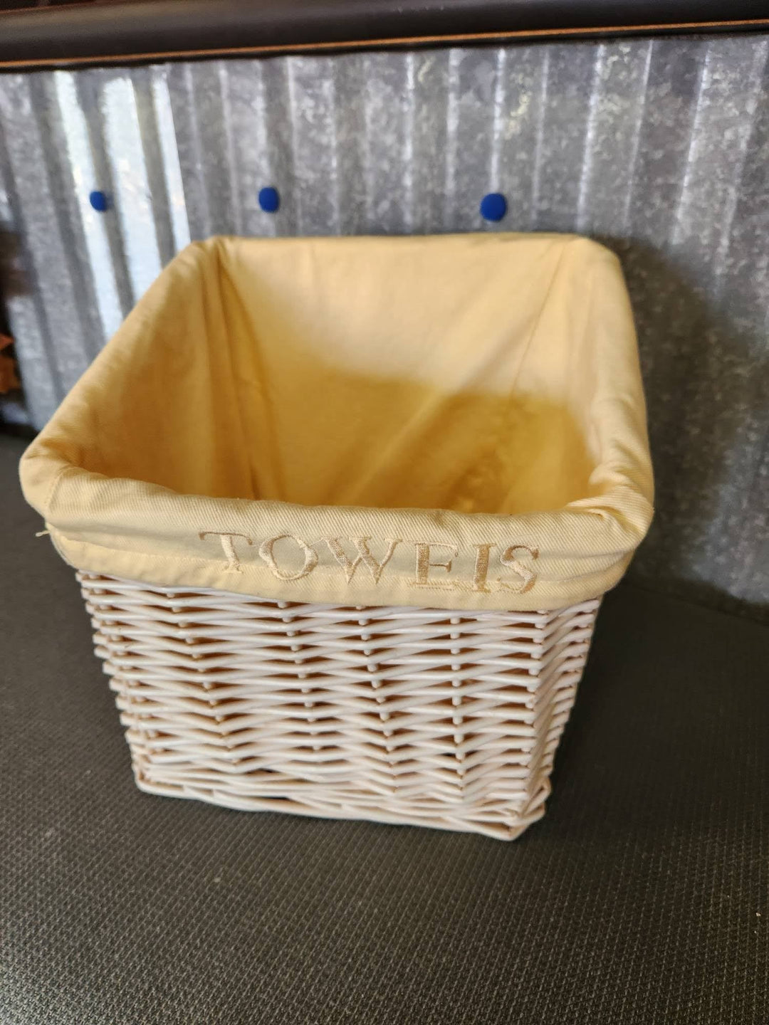"Towels" Basket