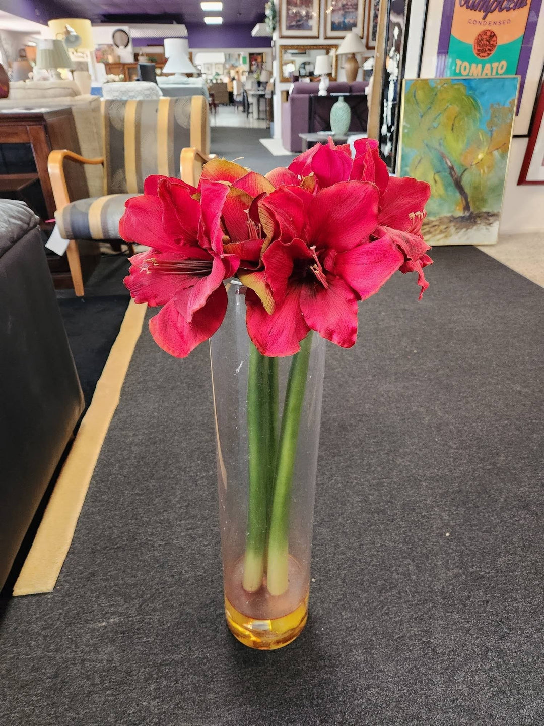30" Clear Vase