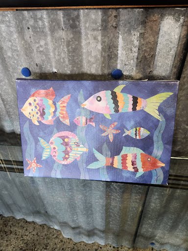 Wall Art 12x8 Fish Canvas