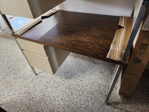Laminate top Metal Base Desk