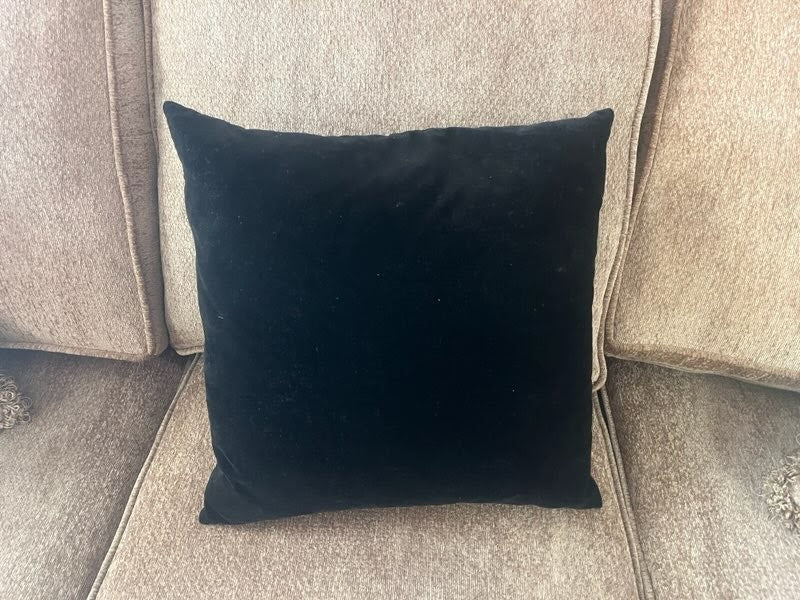Black 16x16 Pillow