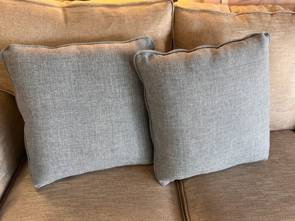 SET OF 2 - BRAND NEW stanley chair throw pillows blue