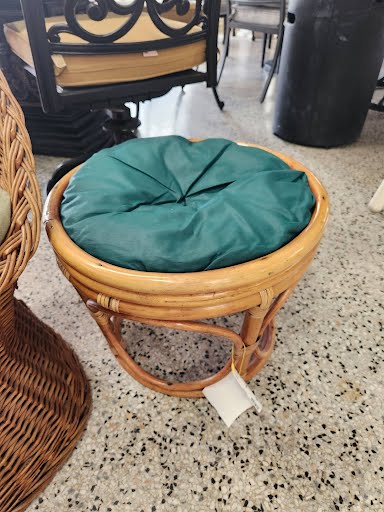 Rattan Footstool Ottoman