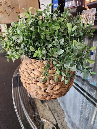 Faux Plant Weaved Basket