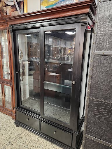 Black Sliding Doors China Cabinet
