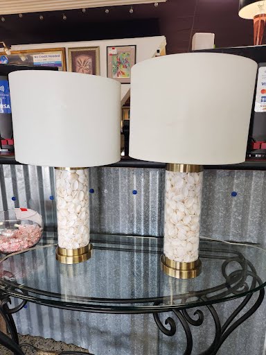 SET OF 2-Shell Table Lamps