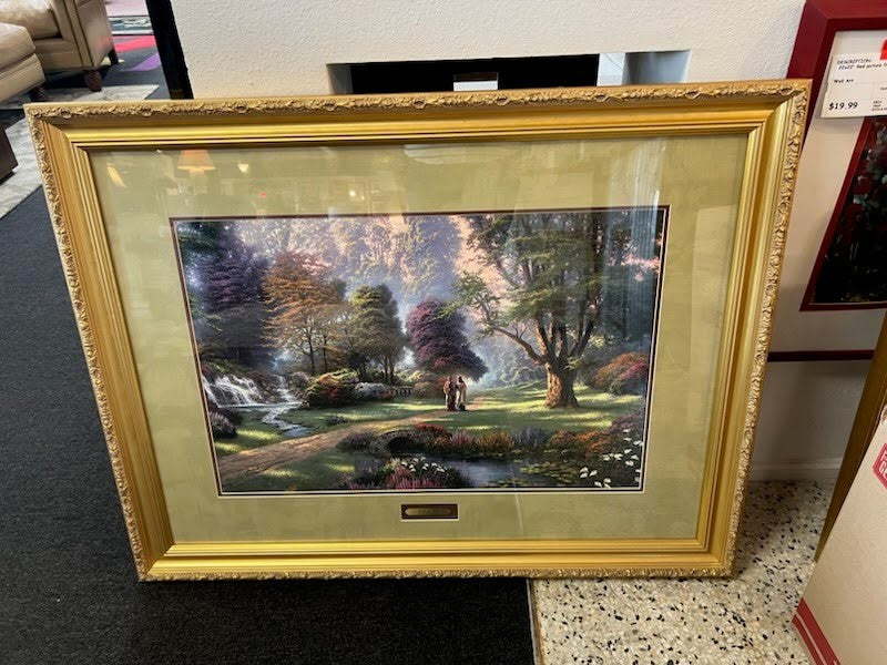 Walk of Faith- Thomas Kinkade 31x40 Wall Art