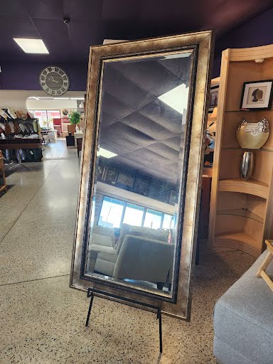 Rectangular Floor Mirror with Stand