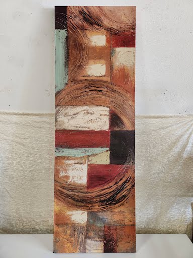 59" Rectangular Abstract Wall Art