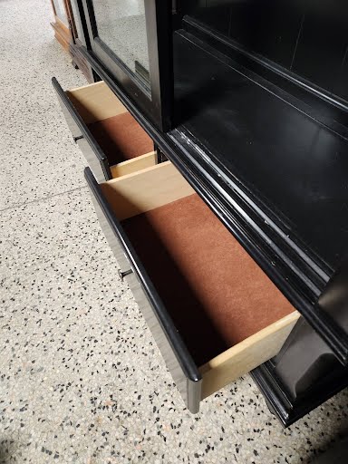 Black Sliding Doors China Cabinet