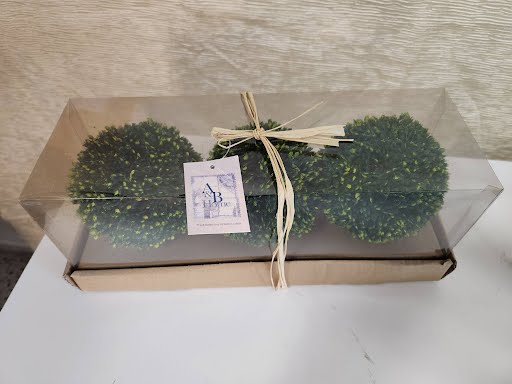 A&B Home artificial foliage decorative balls, SET OF 3