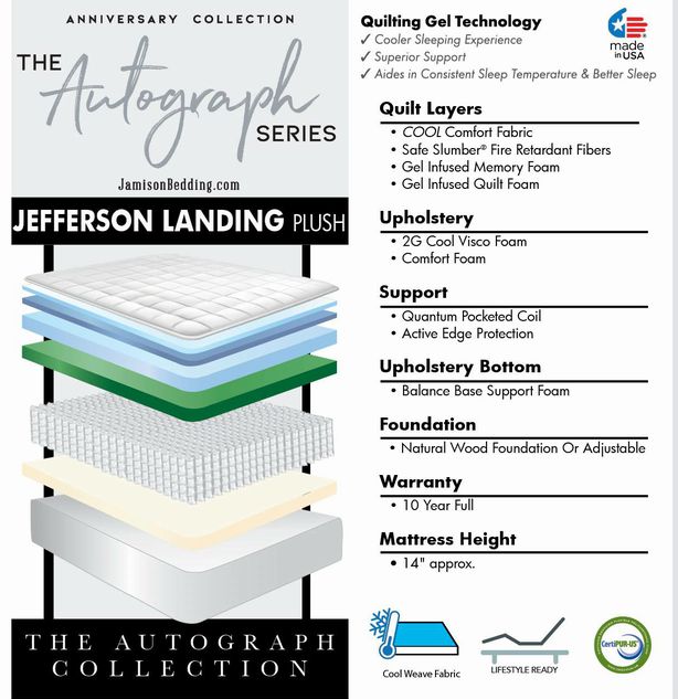 Jefferson Landing Plush QUEEN Mattress