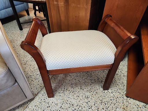 Wood Vanity Stool