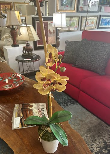 Floral Arrangement Faux Orchids