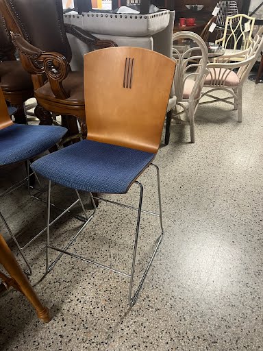 SET OF 3- Bent Plywood Counter Stool