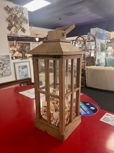 Light Wood Lantern Decor