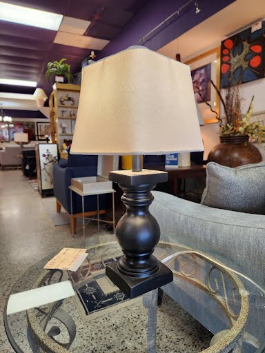 SET OF 2- Black Table Lamps