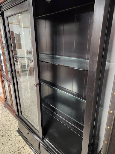 Black Sliding Doors China Cabinet