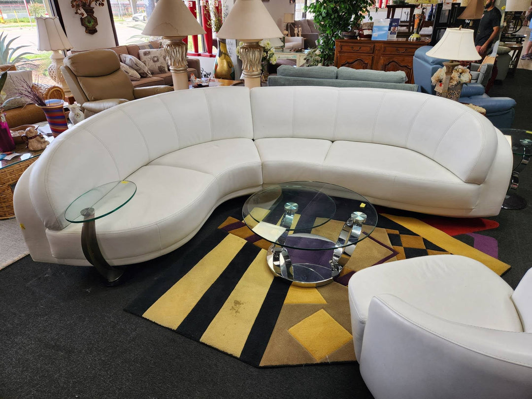 W. Schillig White 2 piece Sectional