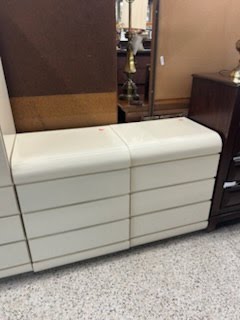 SET OF 2- Waterfall Formica Nightstands