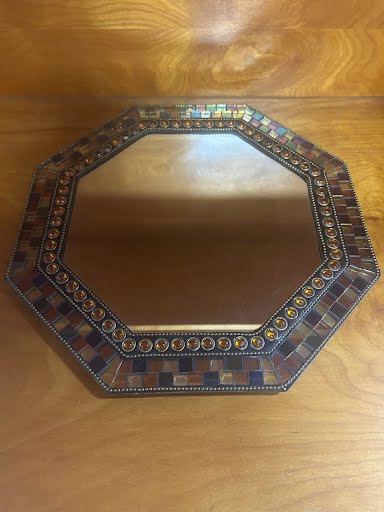 Mirror 12" Round Mosaic