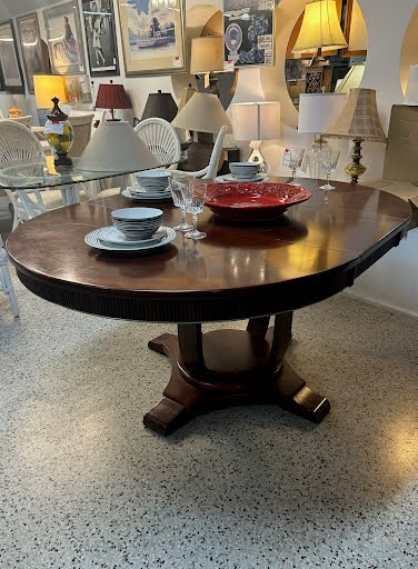 47" Round Cherry Dining Table